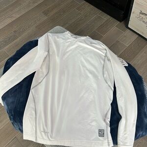 Nike White Long Sleeve Dri-FIT Shirt